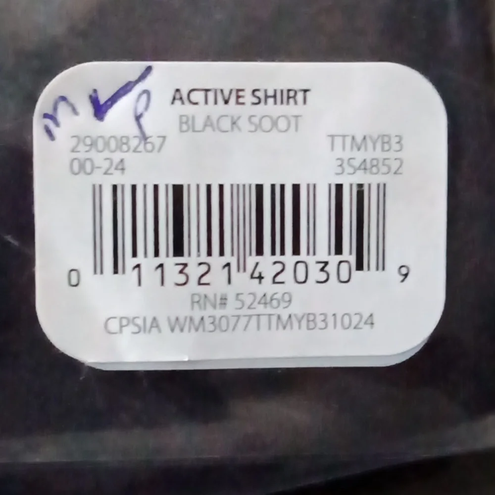 Time And Tru Black Maternity V-Neck Soft Comfortable Side Shirring T-Shirt - Picture 5 of 7